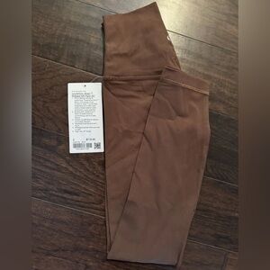 NWT Lululemon Size 2 Align HR Rib Pant 25” Java Brown New NWT *ribbed